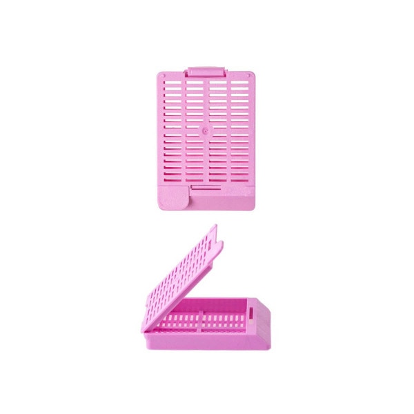 Hinged Tissue Cassette, lilac